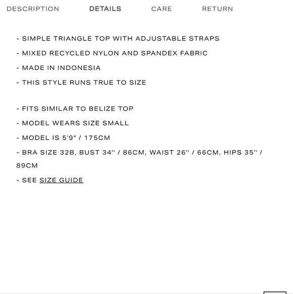 Mikoh Chiba Triangle Swim Top Blush Size S - Picture 8 of 10